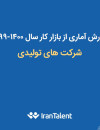 گزارش آماری از بازار کار سال 1399-1400 شرکتهای تولیدی