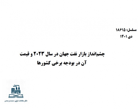 چشم انداز بازار نفت جهان در سال 2023